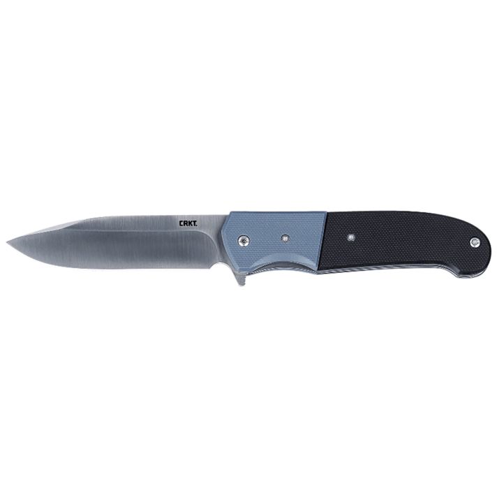 CRKT 6880 Ignitor3.48" Folding Drop Point Plain Satin 8Cr13MoV SS Blade/ Blue/Black G10 Handle Includes Pocket Clip