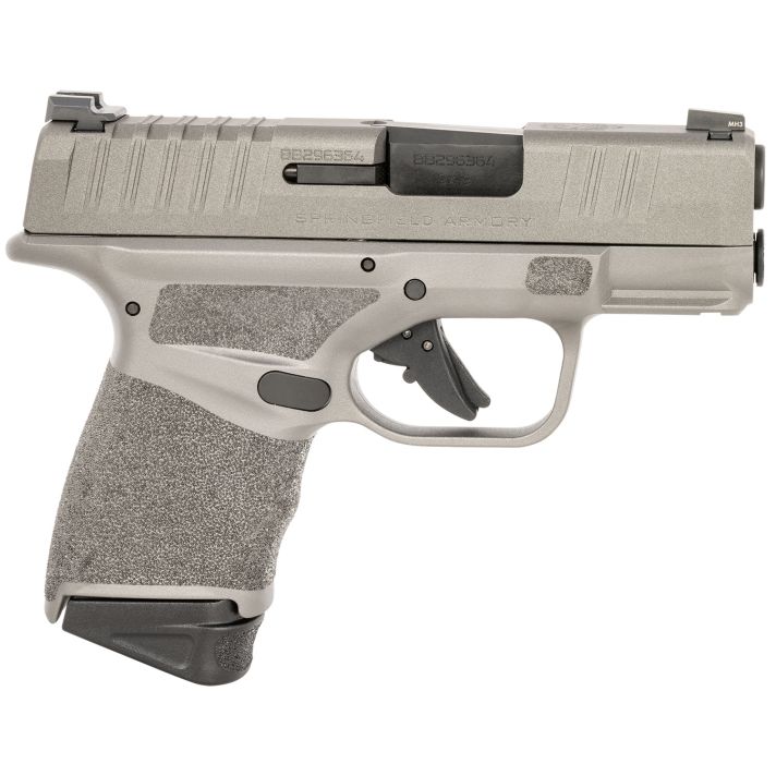 Springfield Armory HC9319Y Hellcat Micro-Compact 9mm Luger 13+1 3" Black Melonite Barrel, Tungsten Gray Cerakote Serrated Slide & Steel Frame w/Picatinny Rail, Gray Polymer w/Adaptive Texture Grips