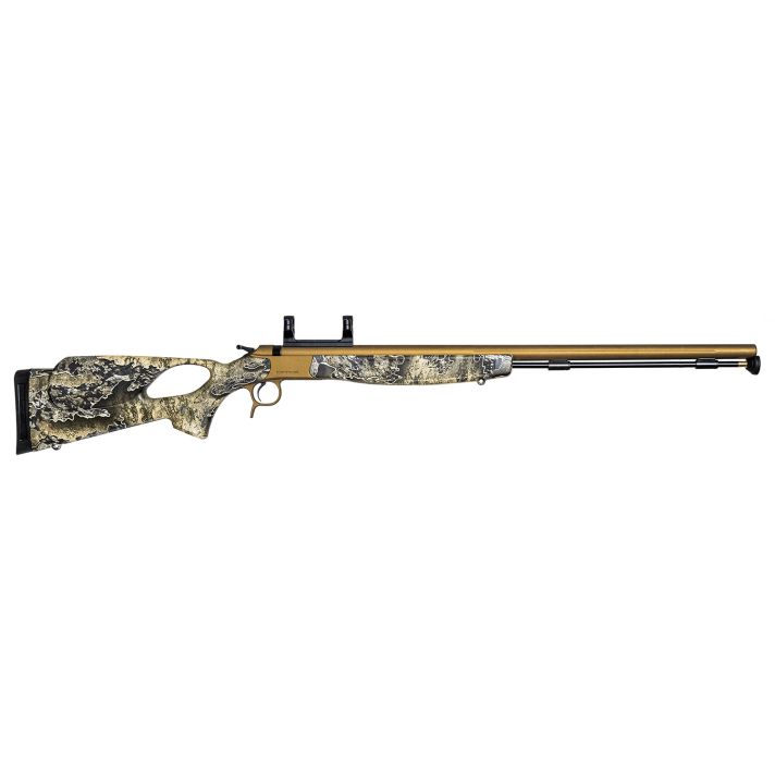 CVA PR2037NM Optima V2 Long Range 50 Cal 209 Primer 28" Fluted, Burnt Bronze Barrel/Rec, Realtree Excape Ambi Thumbole Stock, Quick-Release Breech Plug, DuraSight Scope Mount