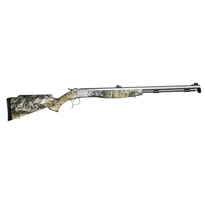 CVA PR2040S Optima V2 50 Cal 209 Primer 26" Stainless Fluted Barrel, Drilled & Tapped Stainless Steel Receiver, Fixed Realtree Excape Synthetic Stock, Fiber Optic Sights