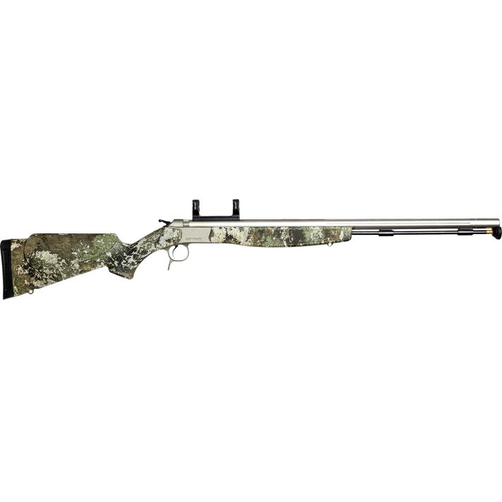 CVA PR6022SM Optima V2 50 Cal 209 Primer 26" Stainless Fluted Barrel, Drilled & Tapped Stainless Steel Receiver, Fixed TrueTimber Strata Synthetic Stock, DuraSight Dead-On Rail