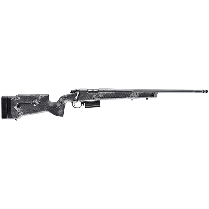 Bergara Rifles B14S751 B-14 Crest 308 Win 3+1 20" Fluted/Threaded, Sniper Gray Cerakote Barrel/Rec, Monte Carlo Carbon Fiber Stock with Black & Gray Splatter, Omni Muzzle Brake