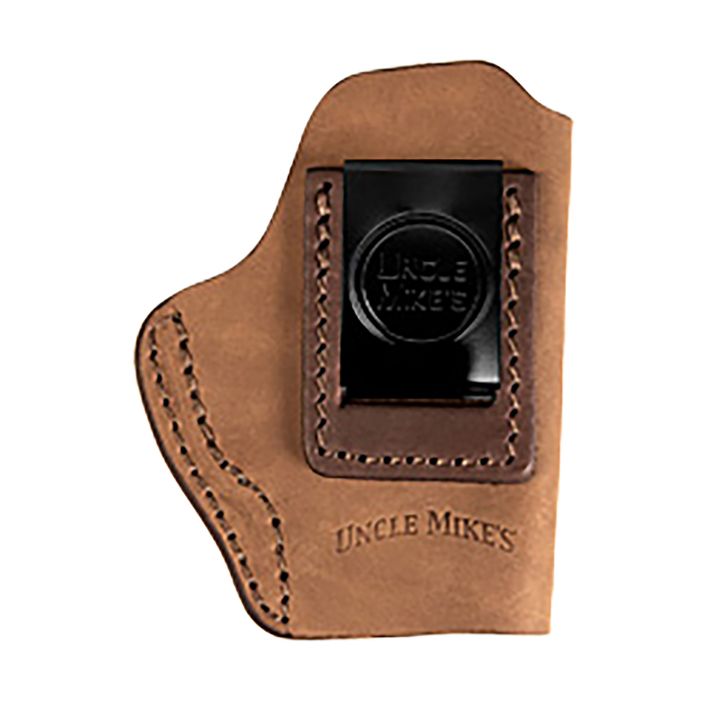 Uncle Mikes-leather(1791) UMIWB1BRWA Inside the WaistbandIWB Size 01 Brown Leather Belt Clip Fits Walther PPK