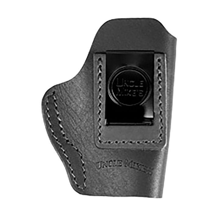 Uncle Mikes-leather(1791) UMIWB1MBLA Inside the WaistbandIWB Size 01 Matte Black Leather Belt Clip Fits Walther PPK Right Hand