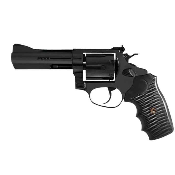 Rossi 2RM661 RM66Medium Frame 38 Special +P/357 Mag 6 Shot, 6" Black Stainless Steel Barrel, Cylinder & Frame, Black Textured Rubber Grip, Hammer Block Safety, Exposed Hammer