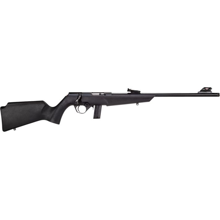 Rossi RB22L1611 RB22Compact 22 LR 10+1, 16" Matte Black Button Rifled Free Floating Steel Barrel, Matte Black Stainless Steel Receiver, Black Monte Carlo Stock, Right Hand