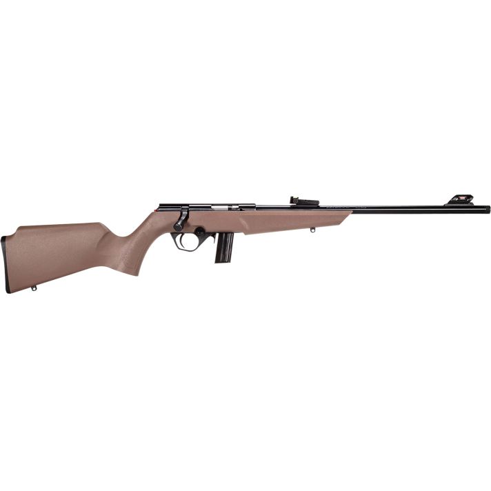 Rossi RB22L1611FDE RB22Compact 22 LR 10+1, 16" Matte Black Button Rifled Free Floating Steel Barrel, Matte Black Stainless Steel Receiver, Flat Dark Earth Monte Carlo Stock, Right Hand