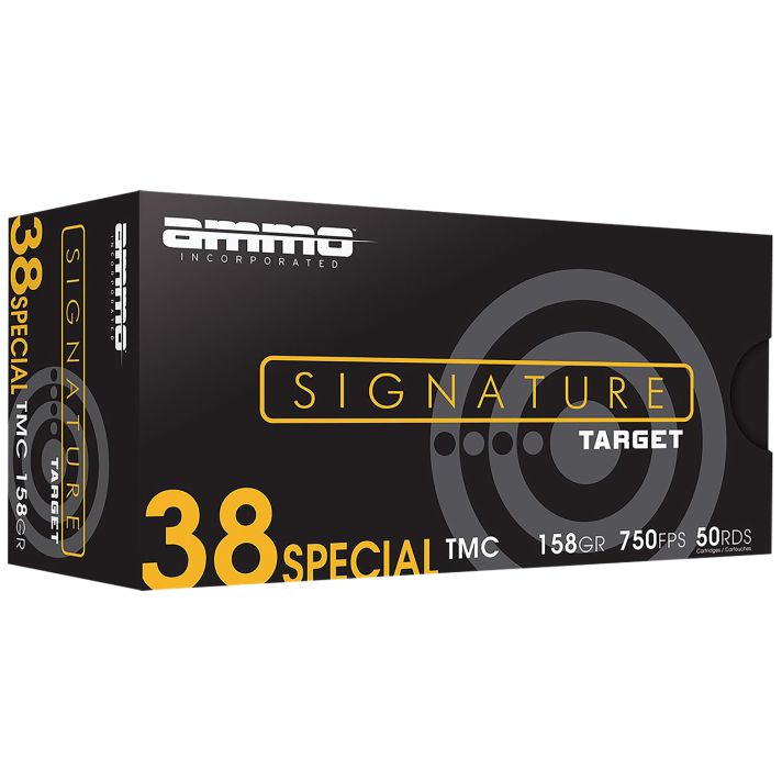 Ammo Inc 38158TMCA50 Signature38Special 158gr Total Metal Case 50 Per Box/20 Case