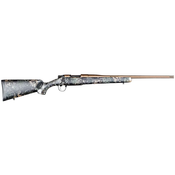 Christensen Arms 8010119100 Mesa FFT 7mm PRC 3+1 22" Threaded Barrel, Burnt Bronze Cerakote, Green with Black/Tan Webbing Stock