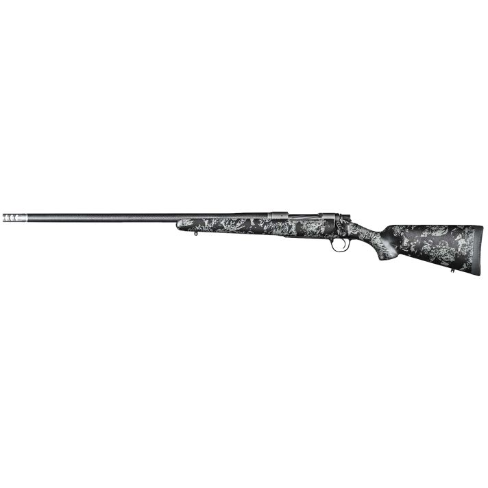 Christensen Arms 8010632000 Ridgeline FFT 7mm PRC 3+1 22" Carbon Fiber/Threaded Barrel, Stainless Steel Cerakote Rec, Black with Gray Accents Stock (Left Hand)