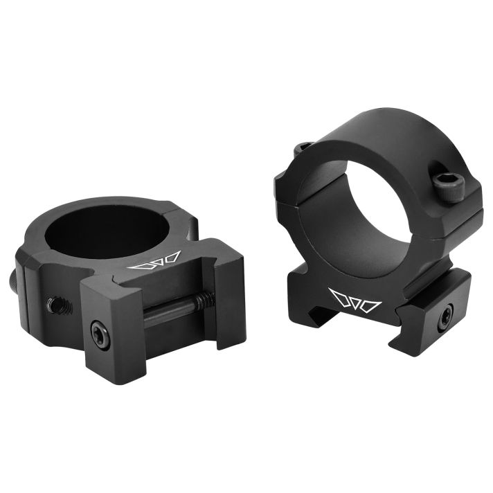 Warne V601M Horizontal Rings Vapor Matte Black 1" Medium 0 MOA