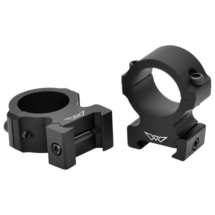 Warne V602M Horizontal Rings Vapor Matte Black 1" High 0 MOA