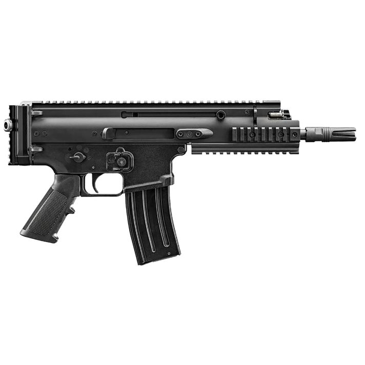 FN 38101240 SCAR 15P 5.56x45mm 30+1 7.50" Black Chrome Lined Steel Barrel, Black Anodized Aluminum Picatinny Rail Receiver, Black Polymer Grip, Ambidextrous