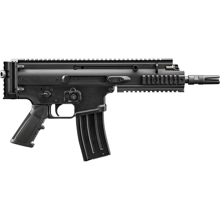 FN 38101244 SCAR 15P 5.56x45mm 10+1 7.50" Black Anodized Chrome Lined Steel Barrel, Black Anodized Aluminum Picatinny Rail Receiver, Black Polymer Grip, Ambidextrous
