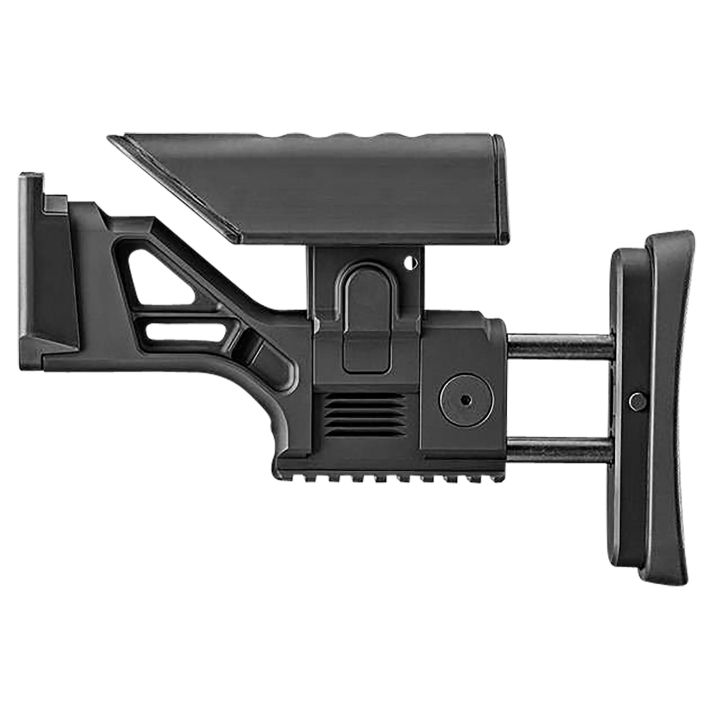 FN 20100566 SSR Rear Stock AssemblyBlack Aluminum, Fully Adjustable for FN SCAR 16S/17S