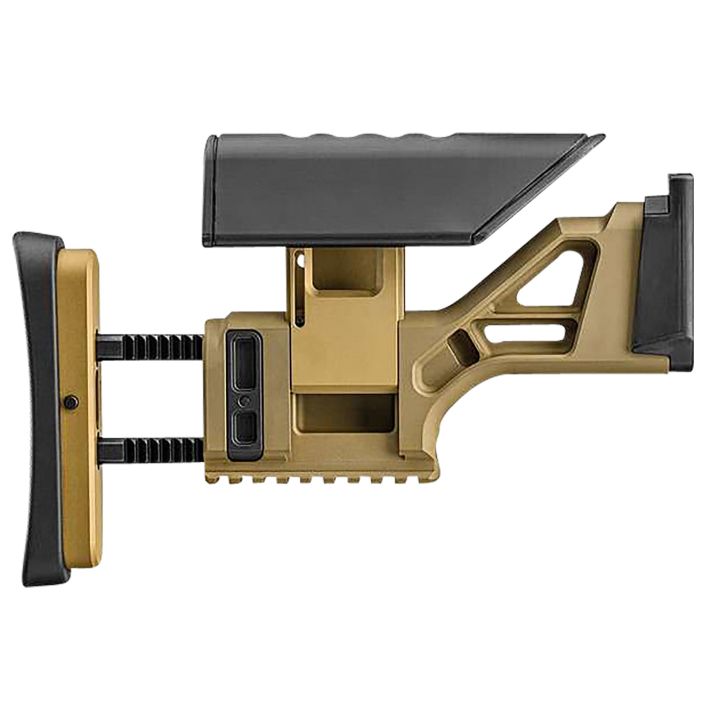 FN 20100567 SSR Rear Stock AssemblyFDE Aluminum, Fully Adjustable for FN SCAR 16S/17S