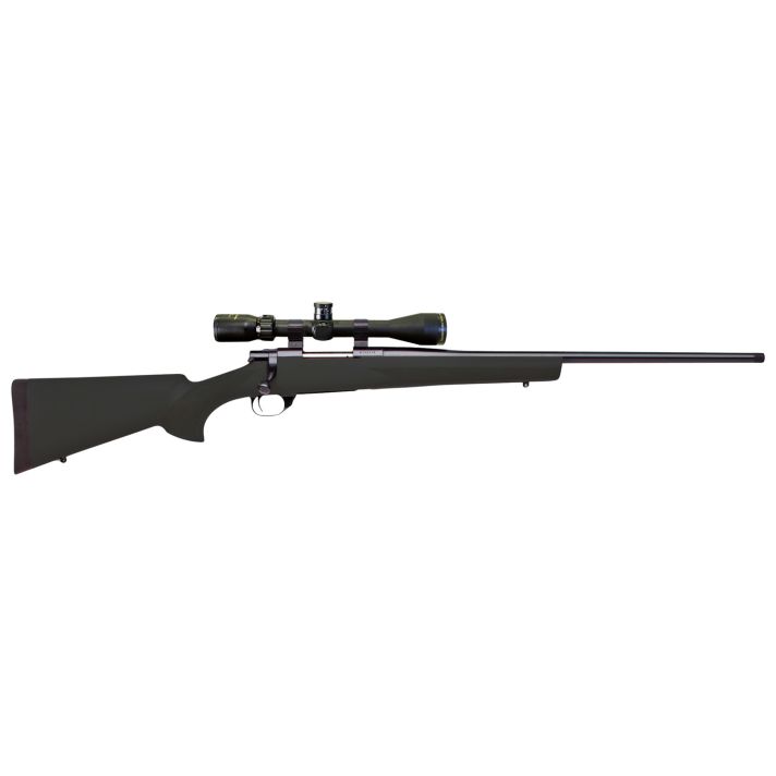 Howa HGP2270B M1500 Hogue Full Size 270 Win 5+1 22" Blued Steel Barrel, Drilled & Tapped Stainless Steel Receiver, Hogue OverMolded Black Synthetic Stock, Nikko Stirling GamePro 4-12x40mm