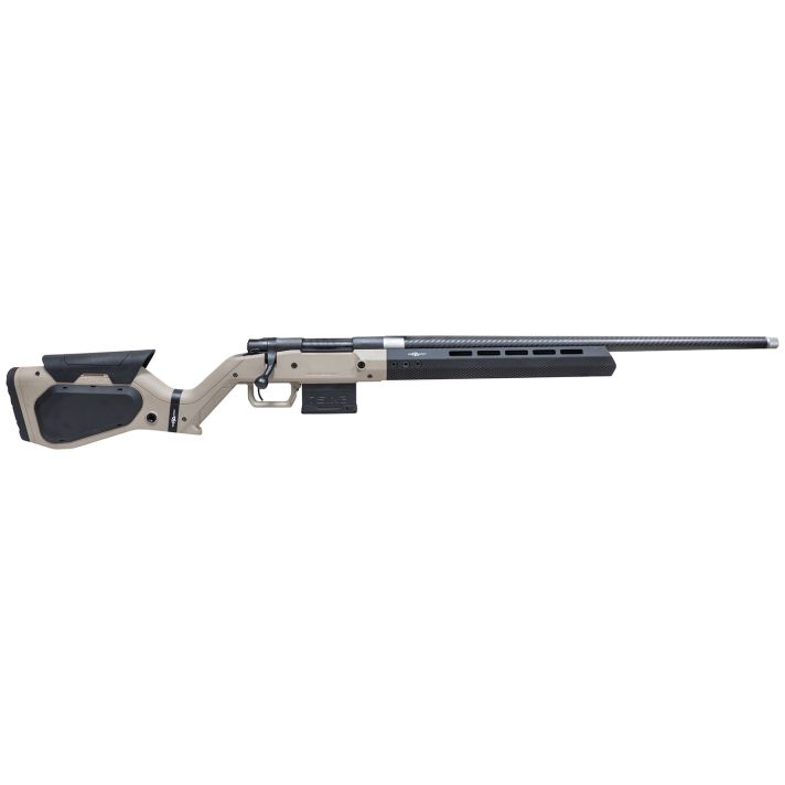 Howa HHERA308TAN M1500 Hera 308 Win 5+1 22" Threaded Barrel, Black Rec, Tan & Black Hera H7 Chassis Stock