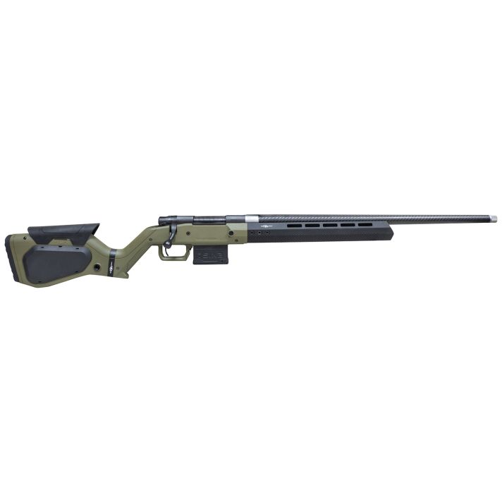Howa HHERA308CFODG M1500 Hera 308 Win 5+1 24" Carbon Fiber Threaded Barrel, Black Rec, OD Green & Black Hera H7 Chassis Stock