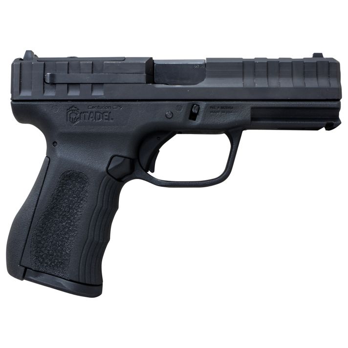 Citadel CITCP9BLK Centurion CP9 Compact 9mm Luger 14+1 4" Black Steel Barrel, Optic Ready/Serrated Slide, Polymer Frame & Grip