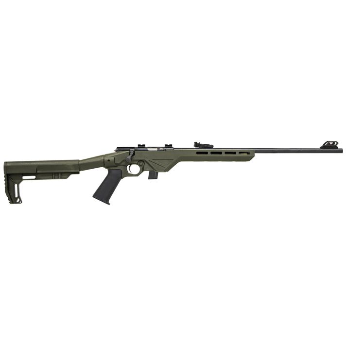 Citadel CIT22LRBLTODG Trakr22 LR 10+1 18" Blued Steel Barrel & Receiver, OD Green Synthetic Stock