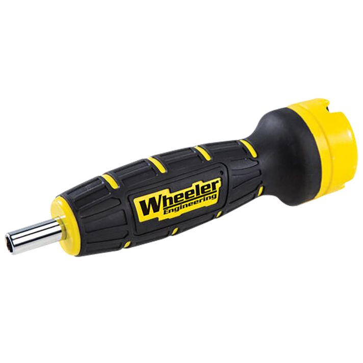 Wheeler 4001001 F.A.T. Digital Wrench Black/Yellow Universal Firearm 12 Pieces Features Digital LCD