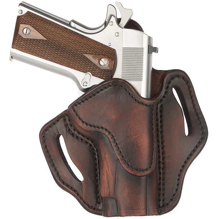 1791 Gunleather ORBH1SVTGR BH1 Optic Ready OWB Vintage Leather Belt Slide Fits 4-5" 1911 Right Hand