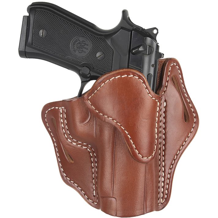 1791 Gunleather ORBH23CBRR BH2.3 Optic Ready OWB Size 2.3 Classic Brown Leather Belt Slide Compatible w/Glock 17/20/21/22/31/34/35/40/41/Sig Sauer P220/P226Right Hand