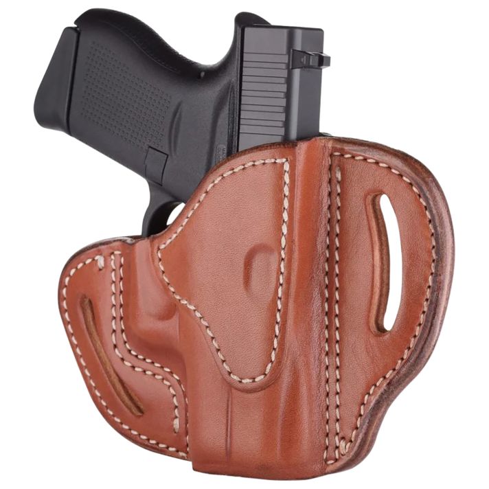 1791 Gunleather ORBHCCBRR BHC Optic Ready OWB Compact Classic Brown Leather Belt Slide Compatible w/Glock 43/Sig P365 Right Hand