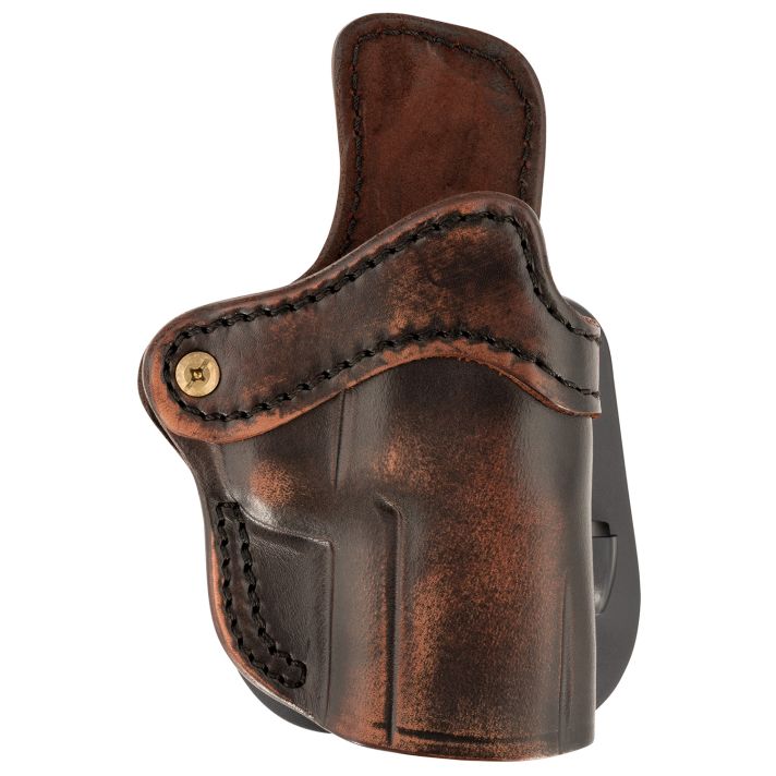 1791 Gunleather ORPDH24SVTGR Paddle Holster Optic Ready OWB Size 2.4S Vintage Leather Paddle Fits FN 509/H&K VP9SK Right Hand