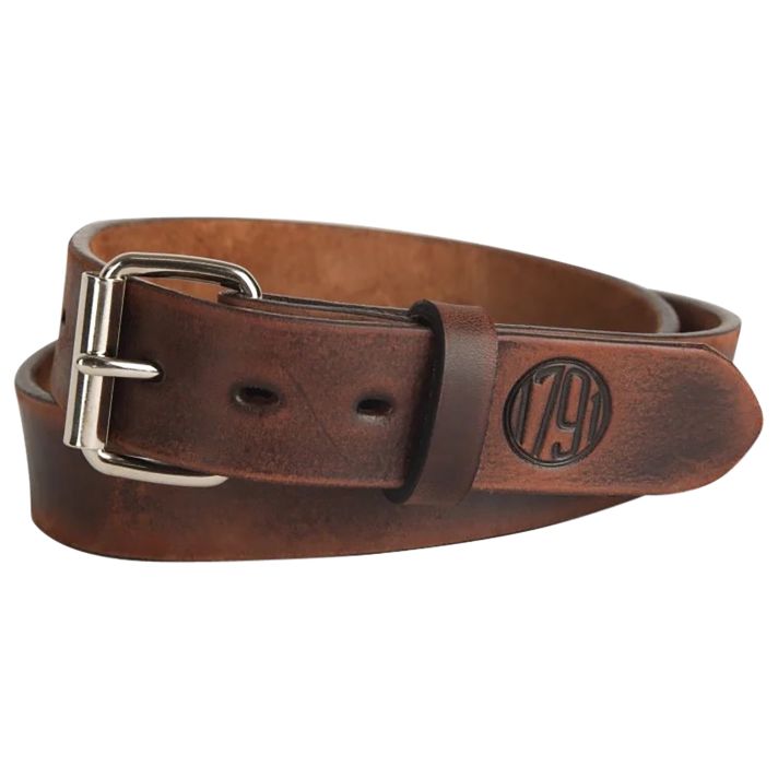 1791 Gunleather BLT013236VTGA 01 Gun Belt Vintage Leather 32/36 1.50" Wide Buckle Closure