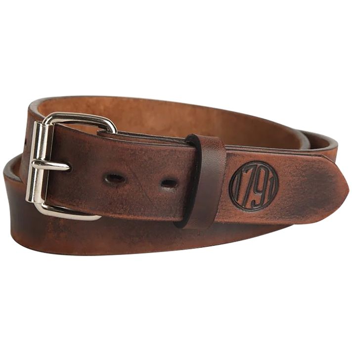 1791 Gunleather BLT014246VTGA 01 Gun Belt Vintage Leather 42/46 1.50" Wide Buckle Closure