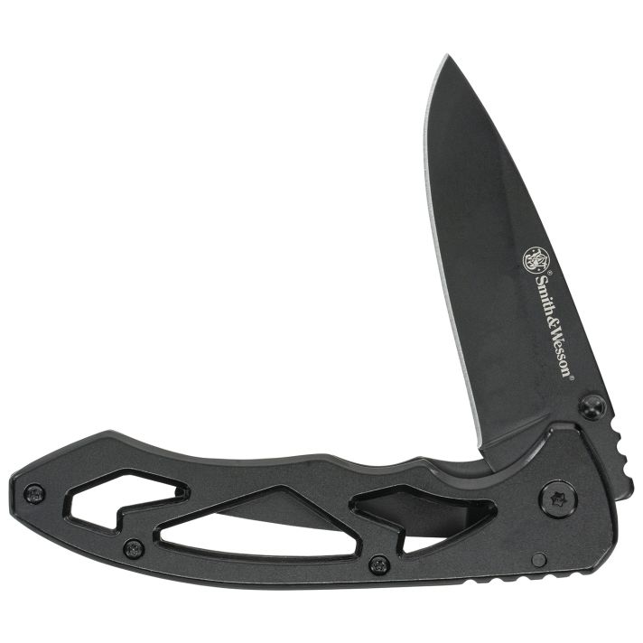 Uncle Henry CK400LCP SkeletonizedLarge 3" Folding Drop Point Plain Stainless Steel Blade 4.40" Handle Includes Pocket Clip