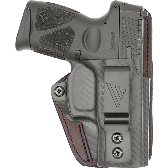 Versacarry CFC211G43 Comfort Flex Custom IWB Brown Polymer Belt Clip Fits Glock 43 Right Hand