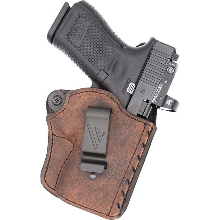 Versacarry CFD2113 Comfort Flex Deluxe IWB Size 03 Brown Leather Belt Clip Right Hand
