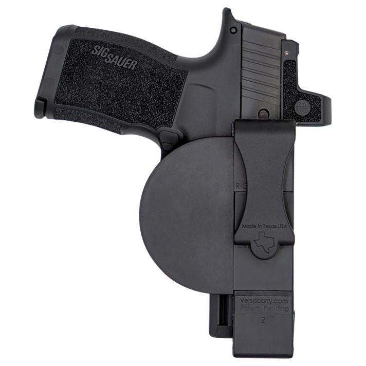 Versacarry 380XS ZerobulkIWB Size Extra Small Black Resin Belt Clip Fits 2.75" Barrel Ambidextrous
