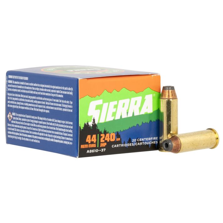 Sierra A861037 Outdoor Master44RemMag 240gr Jacketed Hollow Point Sport Master 20/Box