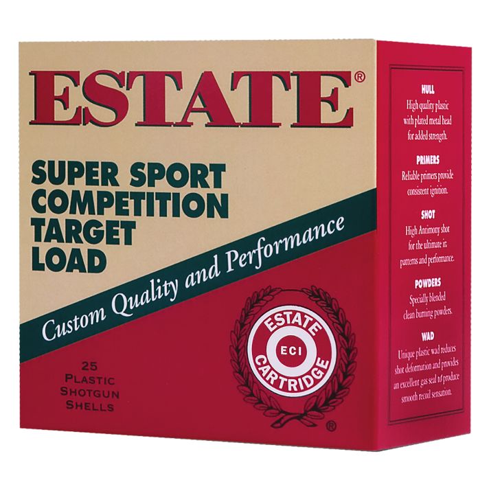 Estate Cartridge SS12XH110075WM Super Sport Target 12Gauge 2.75" 1oz 7.5Shot *200 Box Case Only
