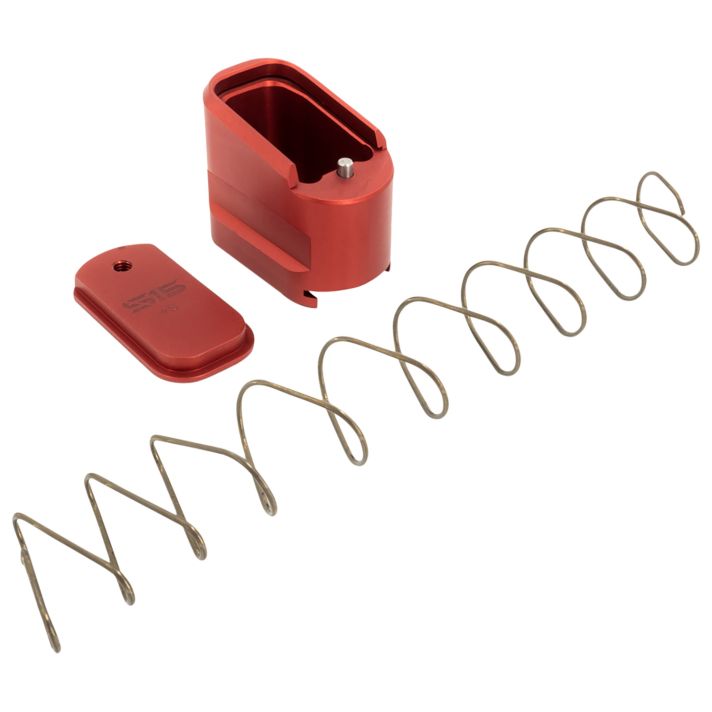 Shield Arms SAS15ME5RED Magazine Extension5rd Compatible w/ Shield Arms S15 Magazine, Red Anodized Aluminum
