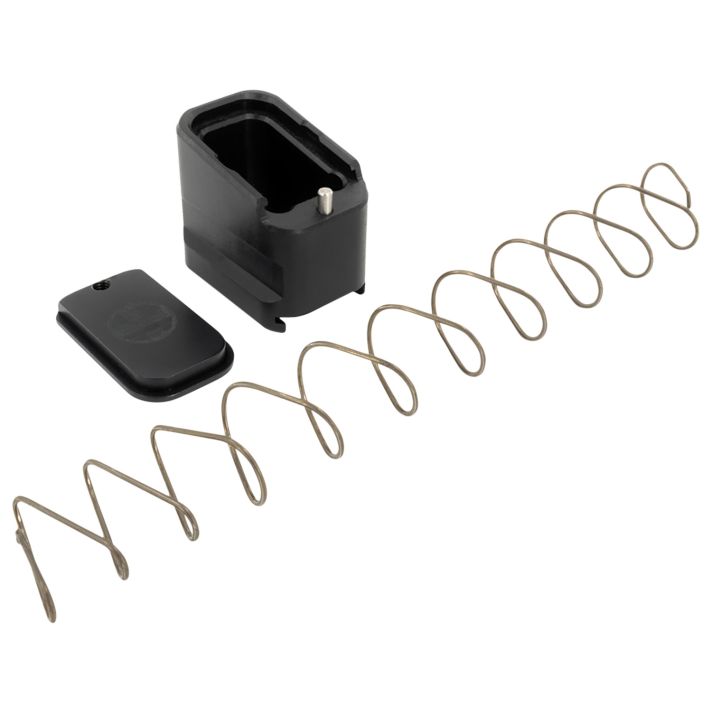 Shield Arms G19ME5BLK Magazine Extension+5 Extended 9mm Luger/40 S&W 5rd Compatible w/Glock 19/23, Black Anodized Aluminum