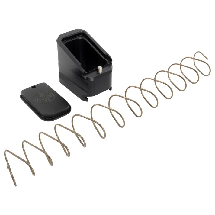 Shield Arms CZP10CME5BLK Magazine Extensionfor CZ P10-C/P07, 5rd (9mm), 4rd (40S&W), Black Aluminum