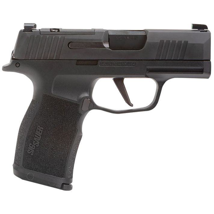Sig Sauer 365X9BXR3PMS P365XMicro-Compact 9mm Luger 12+1, 3.10" Black Steel Barrel, Black Nitron Optic Ready/Serrated Stainless Steel Slide, Black Stainless Steel Frame w/Beavertail & Picatinny Rail