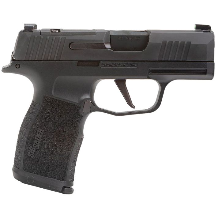 Sig Sauer 365X9BXR3PMS10 P365XMicro-Compact 9mm Luger 10+1 3.10" Black Steel Barrel, Black Nitron Optic Ready/Serrated Slide & Frame w/Sig Rail, Black Polymer Grips, Right Hand