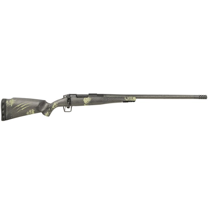 Fierce Firearms ROG308WIN22BF Carbon Rogue308 Win 4+1 22" Carbon Fiber Barrel, Black Cerakote Steel Rec, Forest Camo Rogue Stock