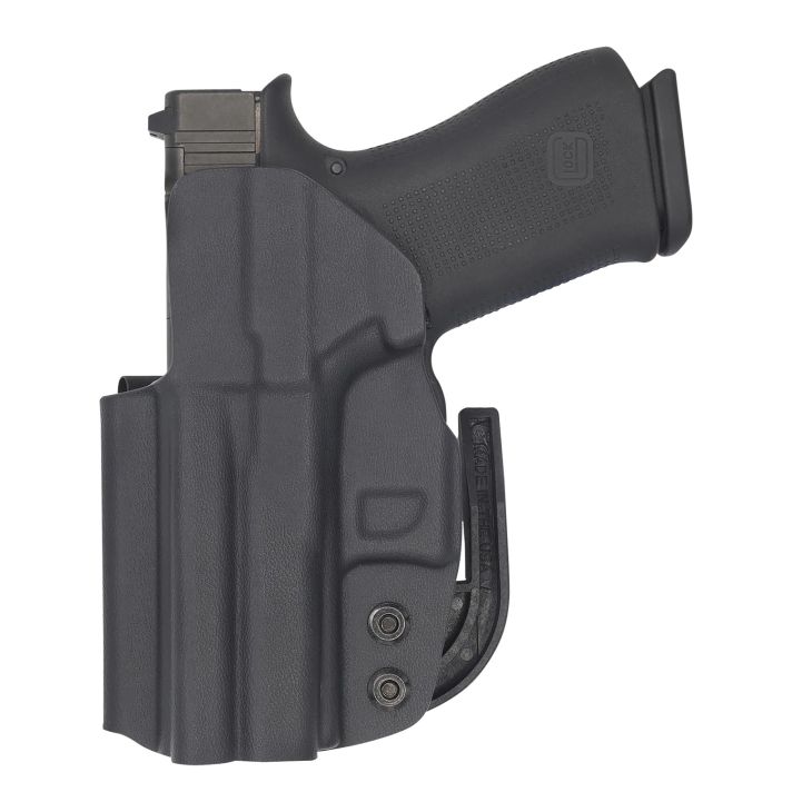 C&G Holsters 0062100 CovertIWB Black Kydex Belt Clip Fits Glock 43/43X