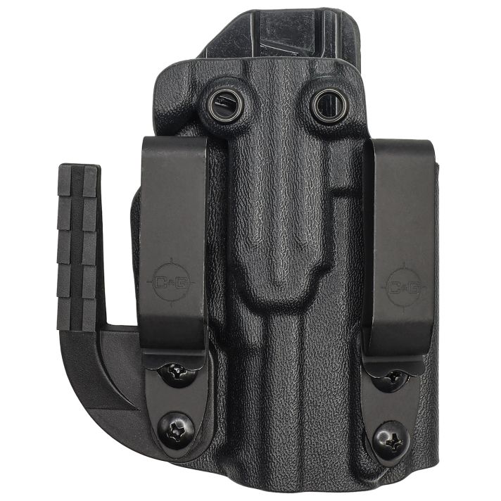 C&G Holsters 0258100 CovertIWB Black Kydex Belt Clip Fits Sig P365
