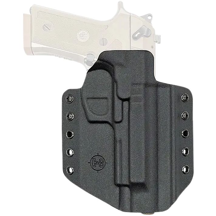 C&G Holsters 2750100 CovertOWB Black Kydex Belt Loop Fits Beretta M9A3/M9A4 Right Hand