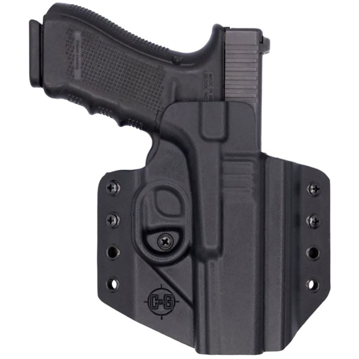 C&G Holsters 0000100 CovertOWB Black Kydex Belt Loop Glock 17/22/47