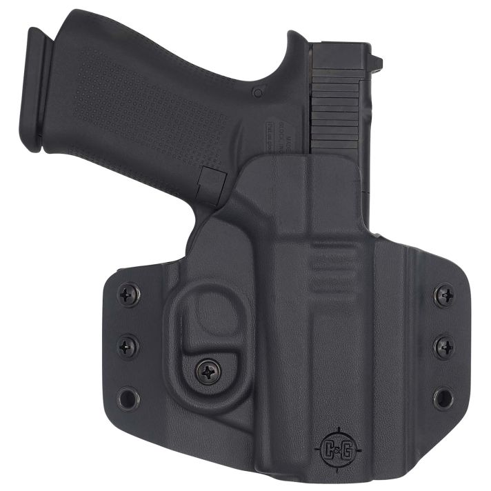 C&G Holsters 0060100 CovertOWB Black Kydex Belt Loop Glock 43/43X/MOS