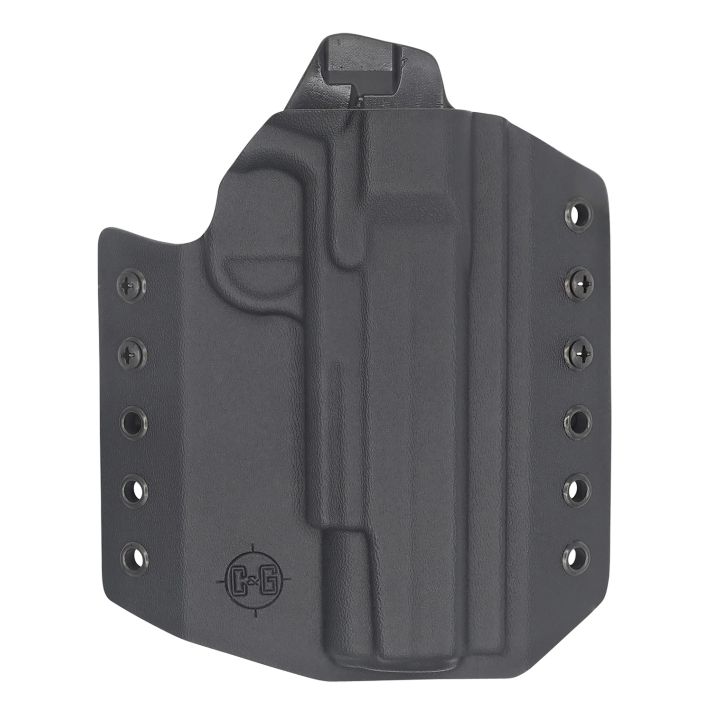 C&G Holsters 0354100 CovertOWB Black Kydex Belt Loop Fits Sig 1911 Rail 5"